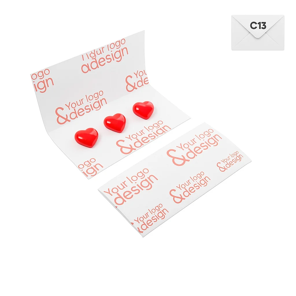 ZESTAW CZEKOLADEK 3 SERCA KOPERTA P136968Z