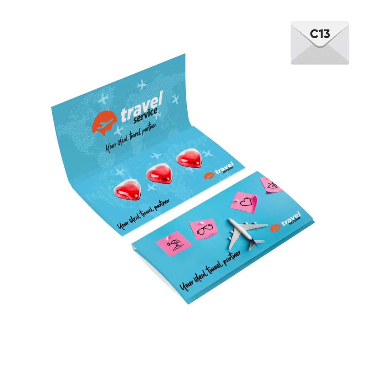 ZESTAW CZEKOLADEK 3 SERCA KOPERTA P136968Z SL-0162.