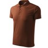Koszulka polo męska Pique Polo P021089F czekoladowy