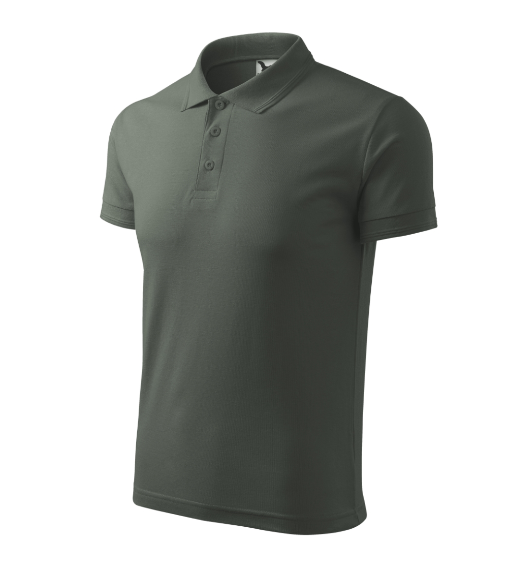 Koszulka polo męska Pique Polo P021089F ciemny khaki