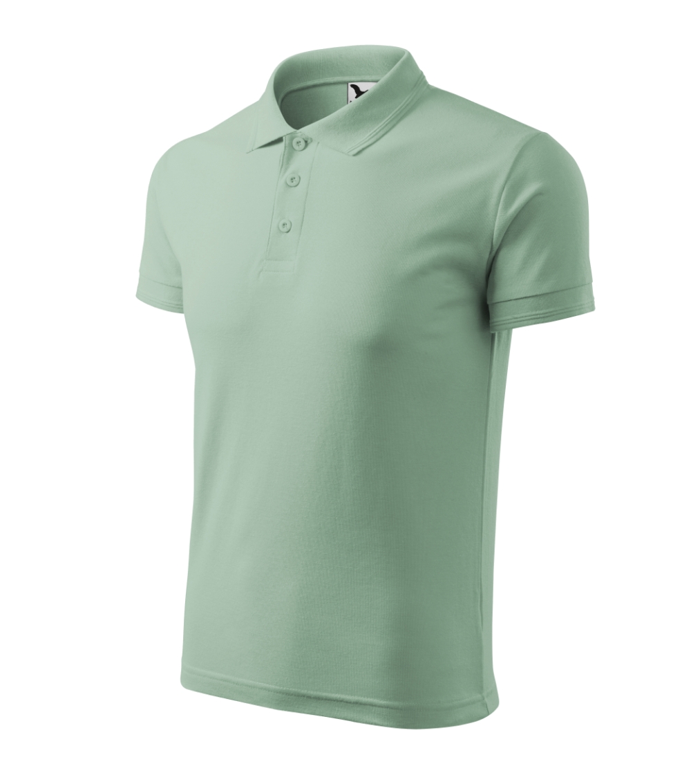 Koszulka polo męska Pique Polo P021089F sage