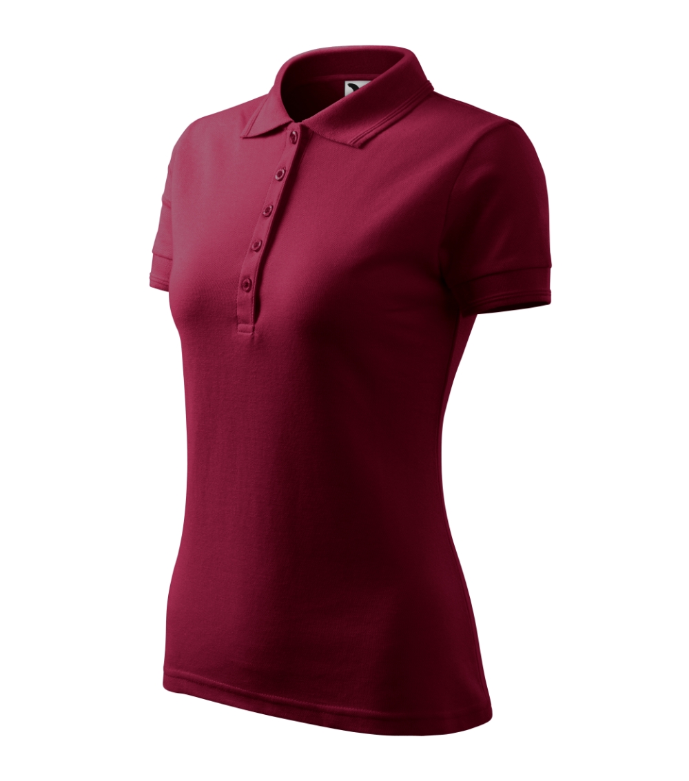 Koszulka polo damska Pique Polo P022403F garnet