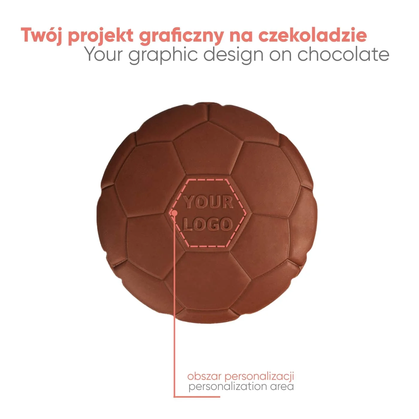 CZEKOLADOWY KSZTAŁT CHOCO4MAT PIŁKA P136587Z