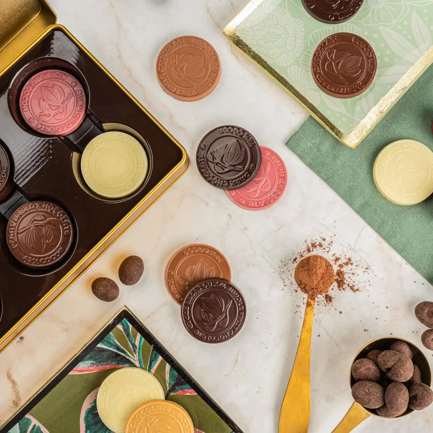 SŁODYCZE REKLAMOWE ADVERT CARD – CZEKOLADOWY MEDALIK CHOCOLATE EXPERT P136706Z