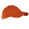 Czapka 6 panelowa bawełniana zapięcie na rzep P139506H orange