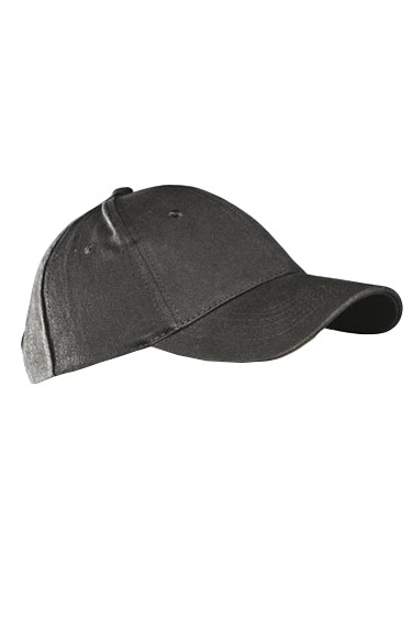 Czapka 6 panelowa bawełniana zapięcie na rzep P139506H ciemny szary