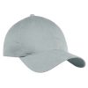 Czapka 6 panelowa bawełna metalowe zapięcie P139506H jasny szary