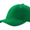 Czapka 6 panelowa bawełna metalowe zapięcie P139503H kelly green