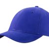 Czapka 6 panelowa bawełna metalowe zapięcie P139503H royal blue