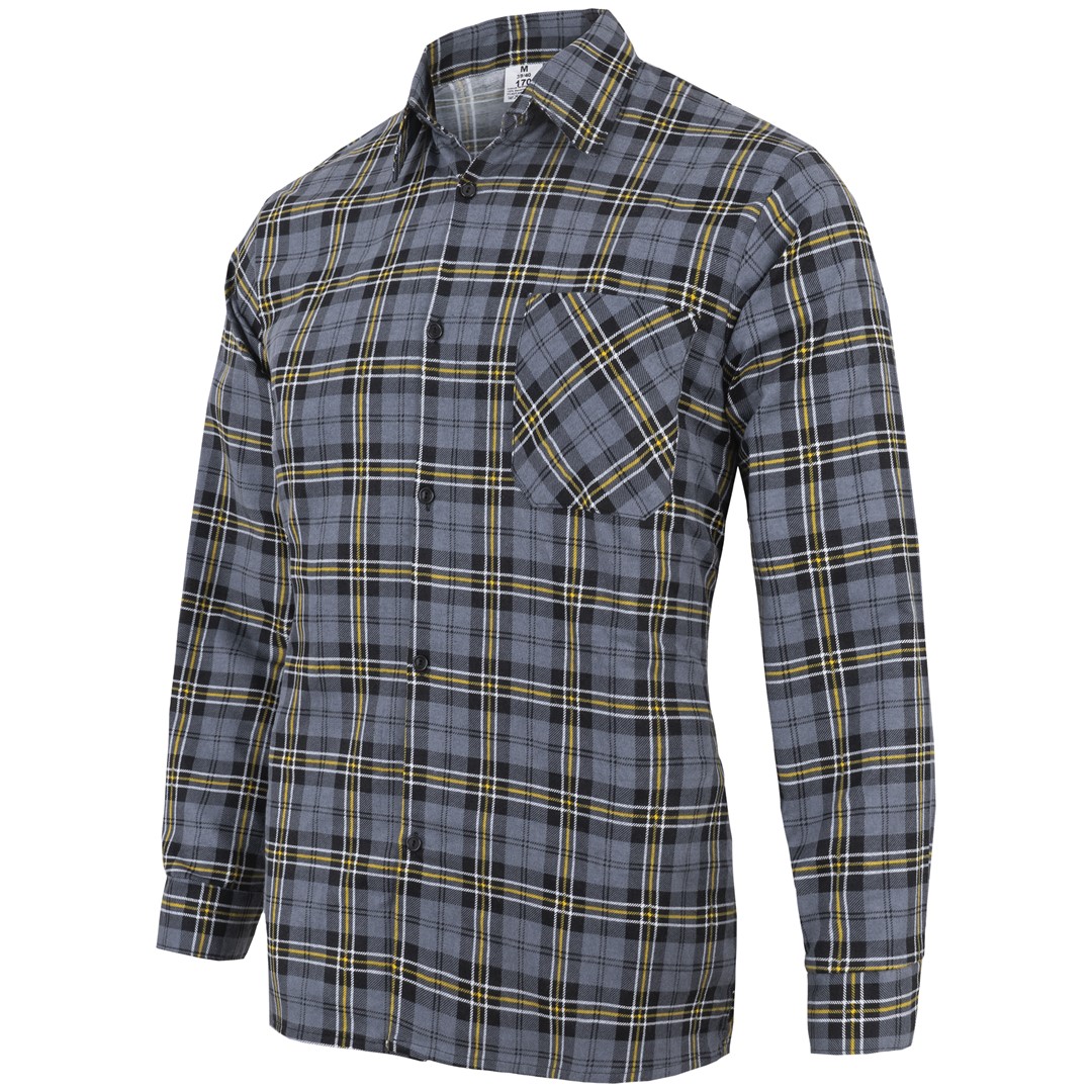 Koszula flanelowa koszule flanelowe P141392H szara