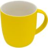 Kubek ceramiczny soft touch 300 ml P085157K żółty
