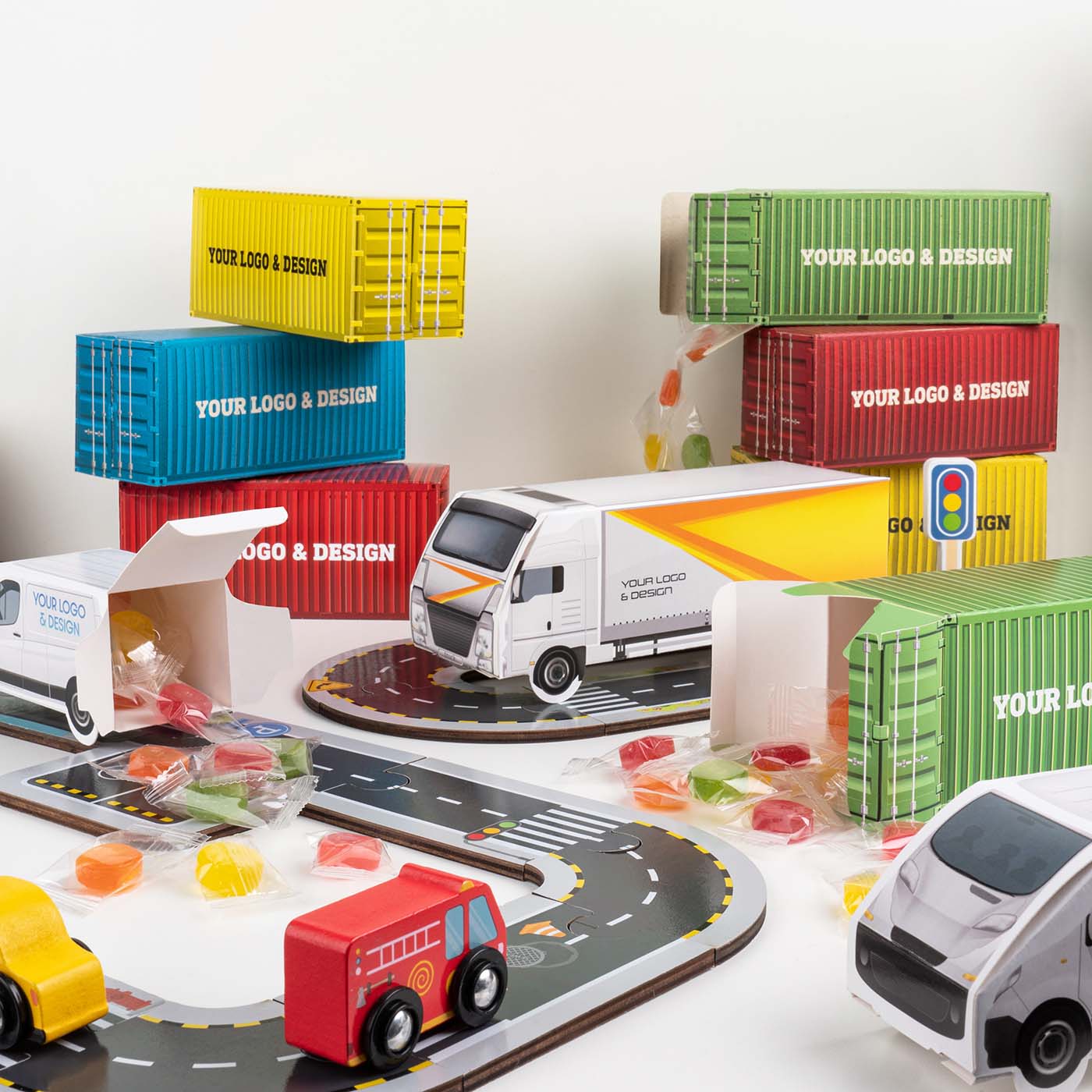 ZESTAW SŁODYCZY REKLAMOWYCH DISPLAY KONTENER P137017Z