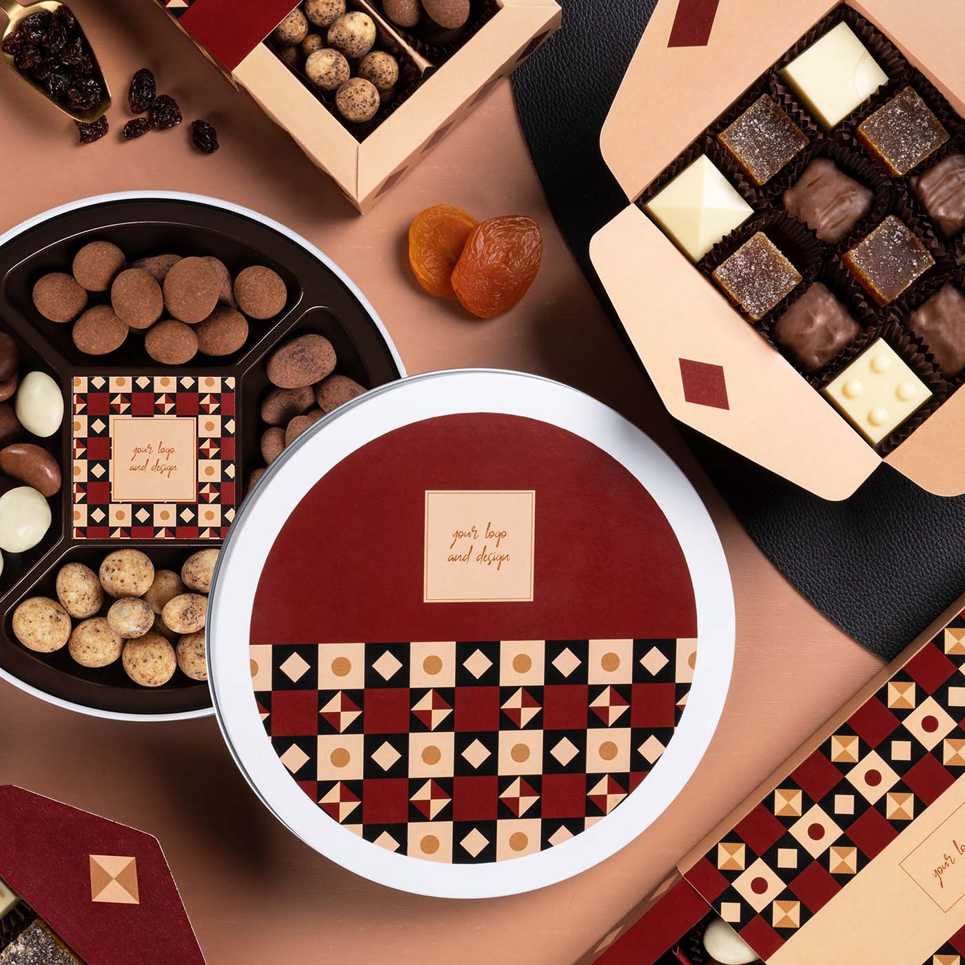 BOMBONIERKA OWOCOWA MOZAIKA 12 SZT P136513Z