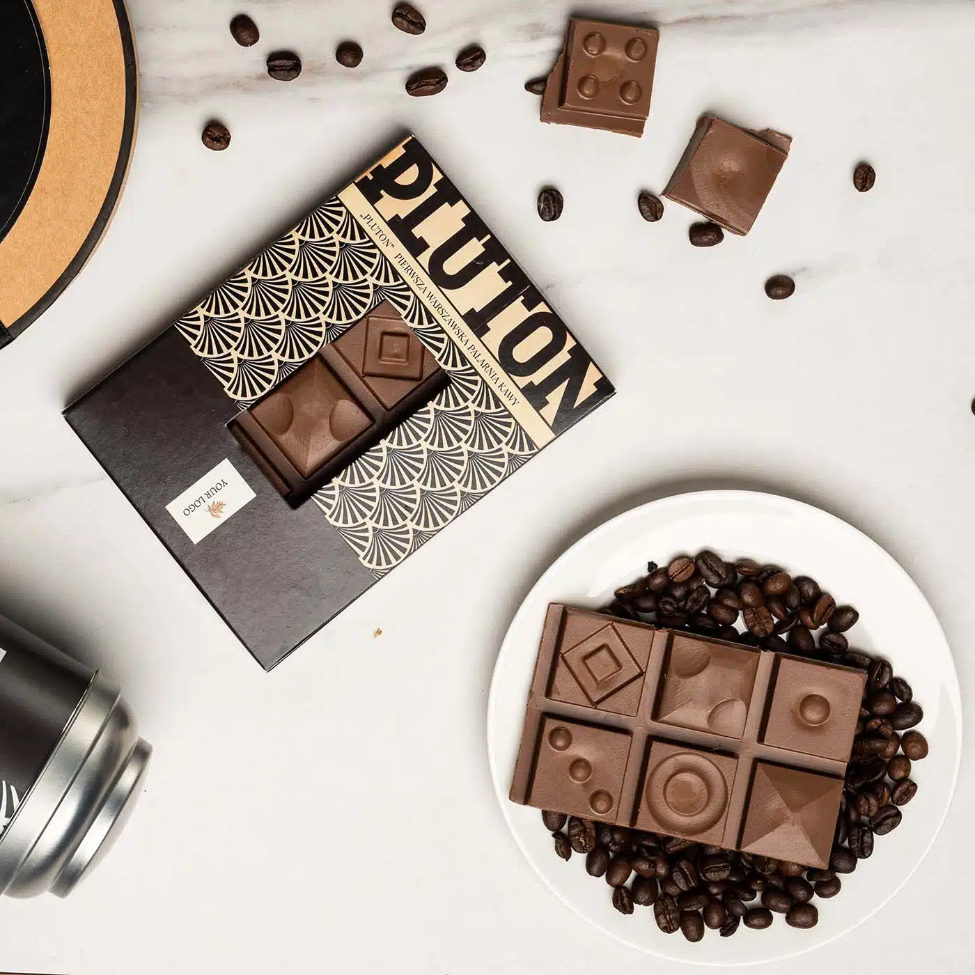 TABLICZKA CZEKOLADY MODULO BAR Z KAWĄ PLUTON P136976Z