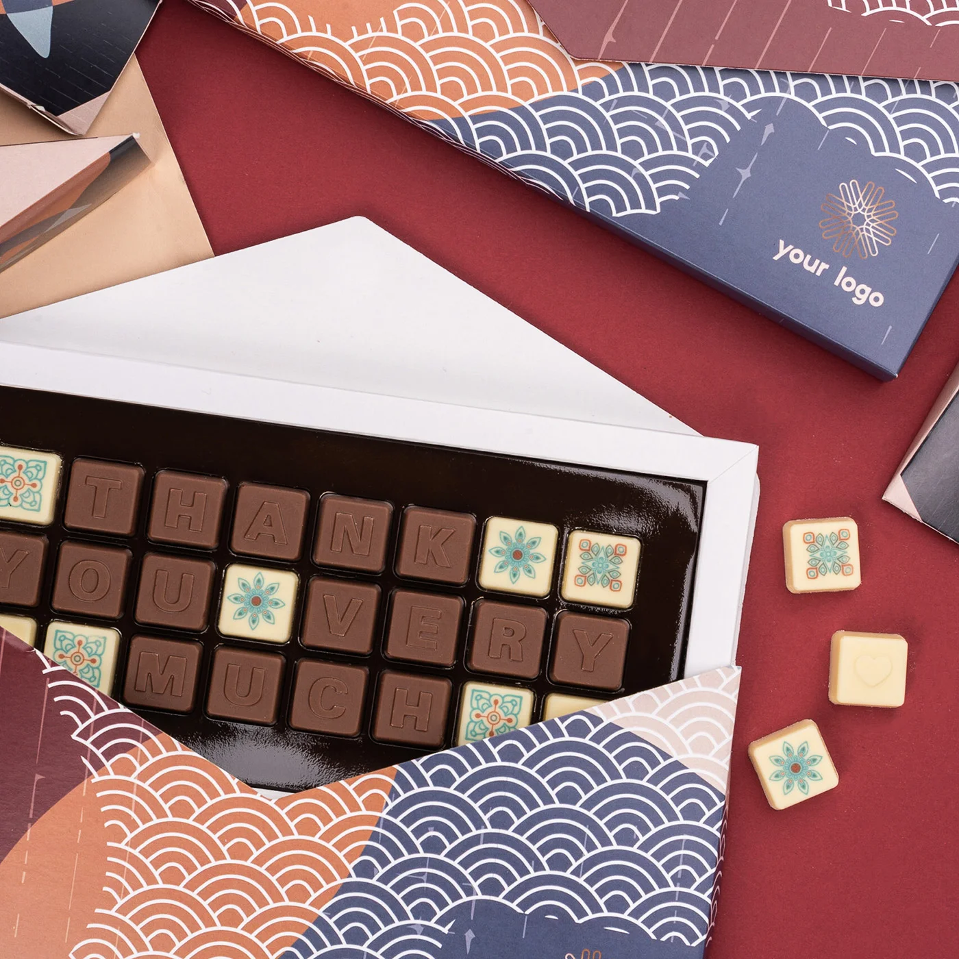 CZEKOLADOWE WIADOMOŚCI CHOCO TEXT 3 LINIE W KOPERCIE_XMAS Xmas P137121Z