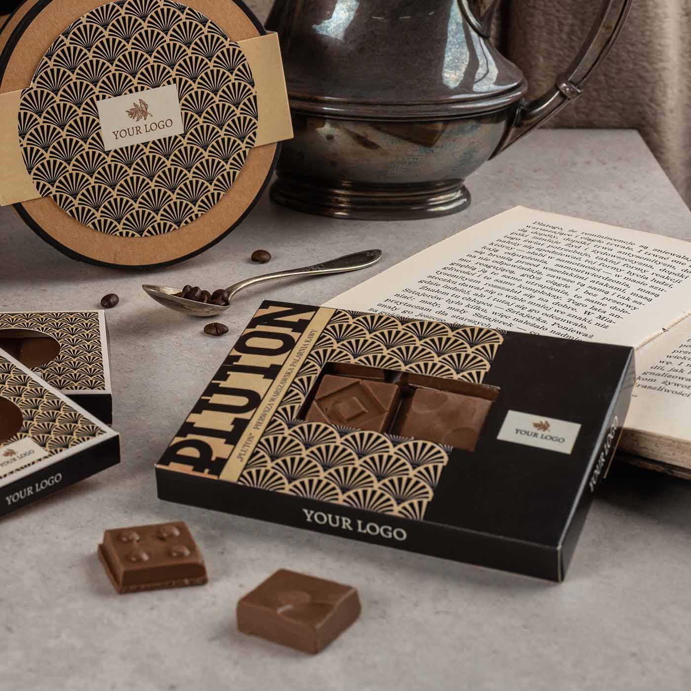 TABLICZKA CZEKOLADY MODULO BAR Z KAWĄ PLUTON P136976Z