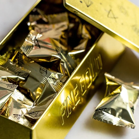 BOMBONIERKA PUSZKA ZŁOTA SZTABA P137337Z