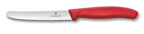 Nóż z ząbkowanym ostrzem SwissClassic Victorinox P088372G czerwony