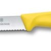 Nóż z ząbkowanym ostrzem SwissClassic Victorinox P088372G żółty