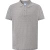 Koszulka polo polo premium pora 240 man P142054H grey melange