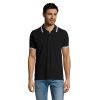PASADENA MĘSKA POLO P123543O negro / blanco
