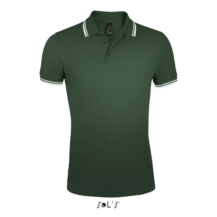 PASADENA MĘSKA POLO P123543O forest green / white