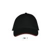 LONG BEACH FIVE PANEL CAP P135318O negro / rojo LONG BEACH FIVE PANEL CAP P135318O negro / rojo