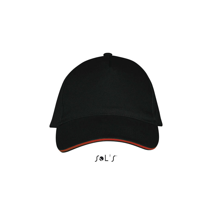 LONG BEACH FIVE PANEL CAP P135318O negro / rojo LONG BEACH FIVE PANEL CAP P135318O negro / rojo