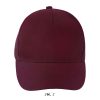 LONG BEACH FIVE PANEL CAP P135318O burgundy LONG BEACH FIVE PANEL CAP P135318O burgundy