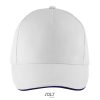 LONG BEACH FIVE PANEL CAP P135318O white / french navy LONG BEACH FIVE PANEL CAP P135318O white / french navy