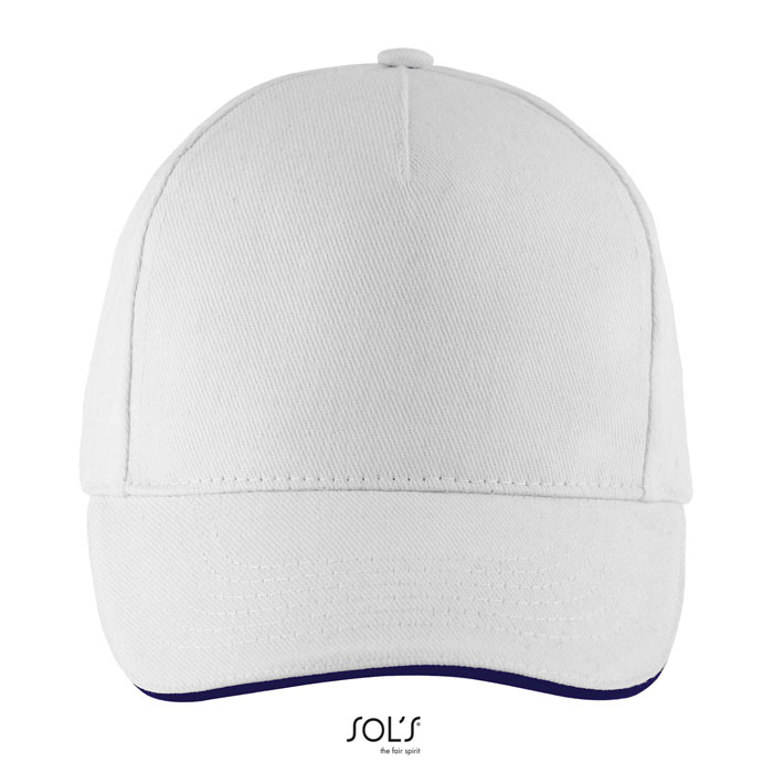 LONG BEACH FIVE PANEL CAP P135318O white / french navy LONG BEACH FIVE PANEL CAP P135318O white / french navy