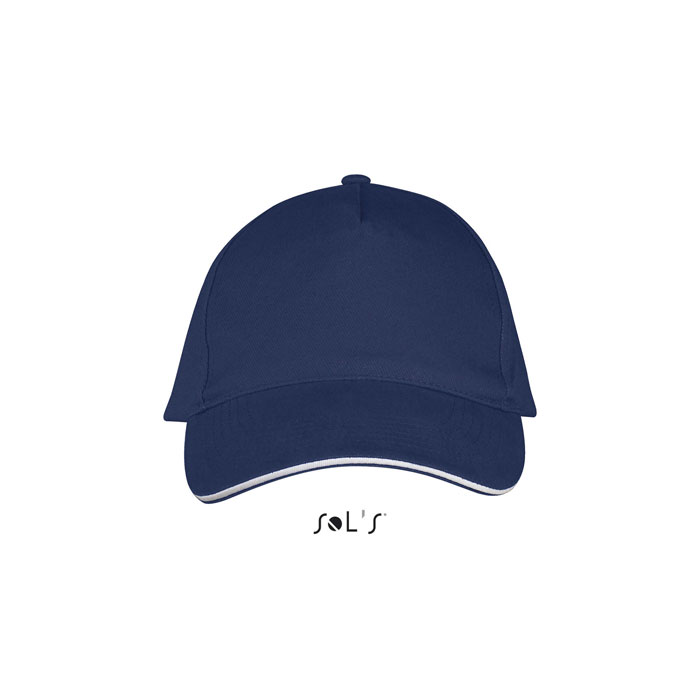 LONG BEACH FIVE PANEL CAP P135318O francuski granatowy / biały LONG BEACH FIVE PANEL CAP P135318O francuski granatowy / biały