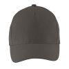 LONG BEACH FIVE PANEL CAP P135318O szary węglowy LONG BEACH FIVE PANEL CAP P135318O szary węglowy