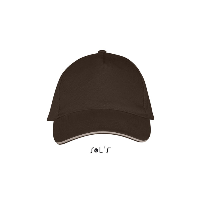 LONG BEACH FIVE PANEL CAP P135318O chocolate / beige LONG BEACH FIVE PANEL CAP P135318O chocolate / beige