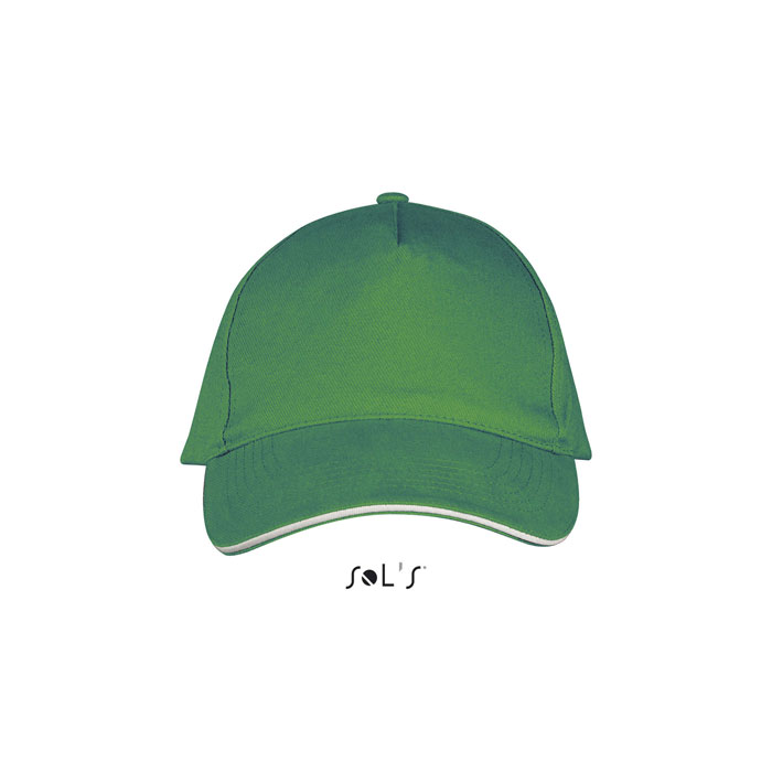 LONG BEACH FIVE PANEL CAP P135318O kelly green / white LONG BEACH FIVE PANEL CAP P135318O kelly green / white