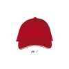 LONG BEACH FIVE PANEL CAP P135318O rojo / blanco LONG BEACH FIVE PANEL CAP P135318O rojo / blanco