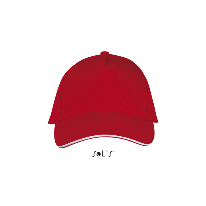LONG BEACH FIVE PANEL CAP P135318O rojo / blanco LONG BEACH FIVE PANEL CAP P135318O rojo / blanco