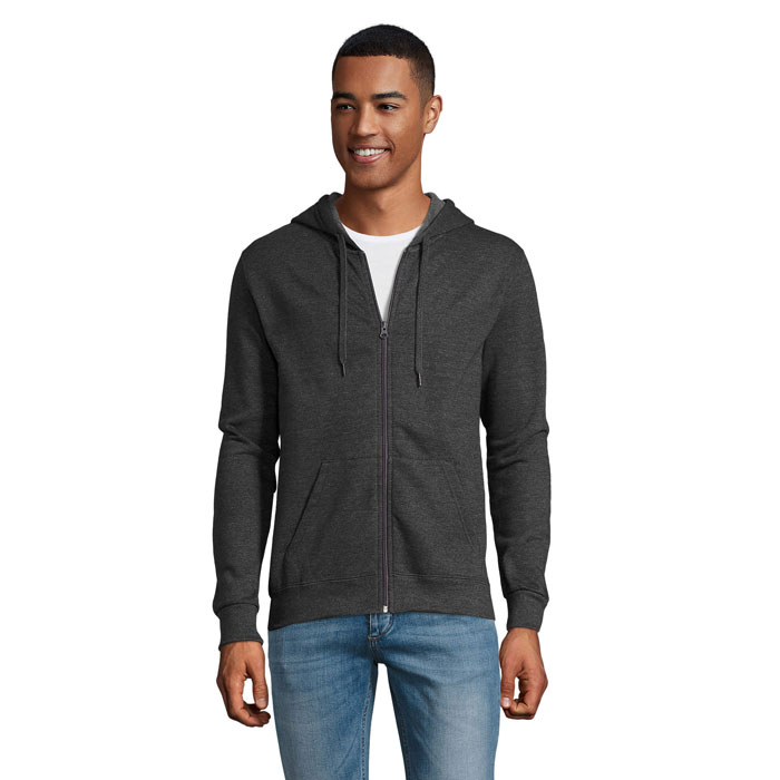 STONE UNI HOODIE 260g P123942O charcoal melange