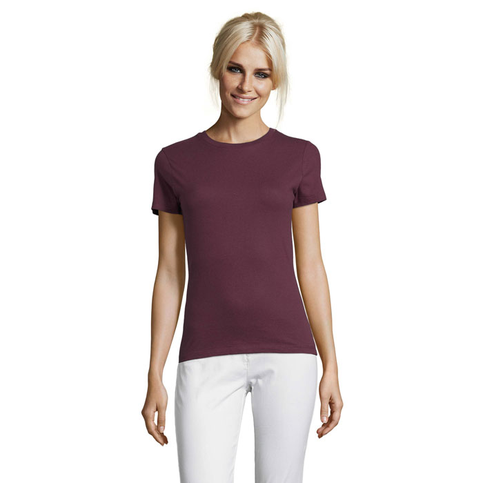 REGENT Damski T-Shirt 150g P123984O burgundy