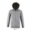 STONE Dziecięcy hoodie P124288O szary melanż