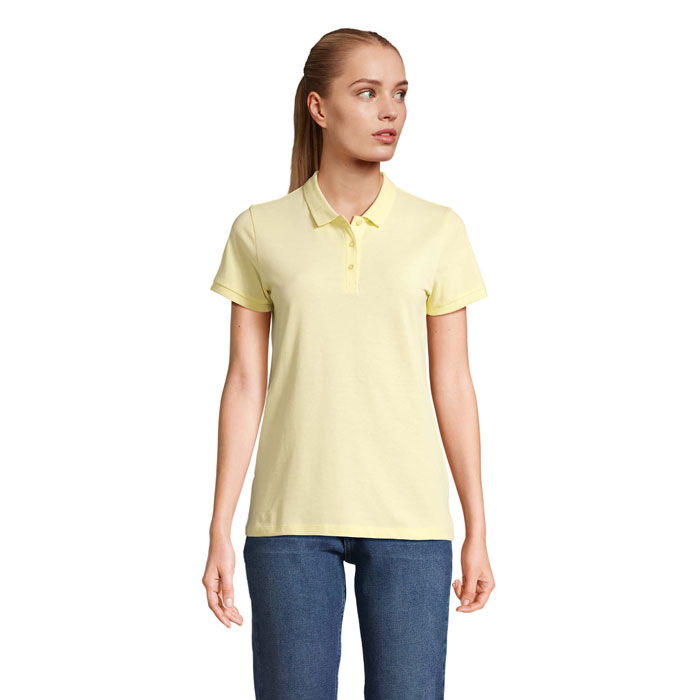 PLANET WOMEN polo 170g P125196O jasnożółty