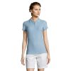 PEOPLE Damskie POLO 210g P127575O sky blue pique
