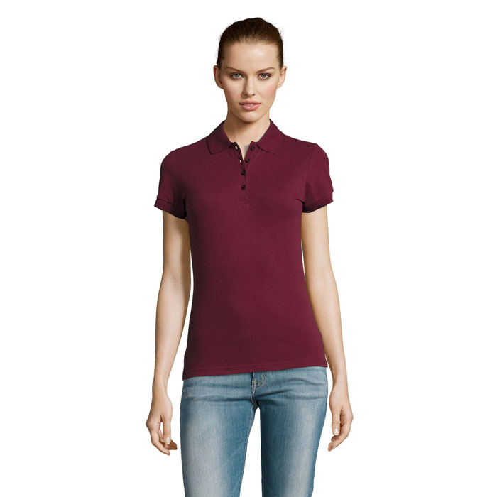 PASSION Damskie POLO 170g P127611O burgundy