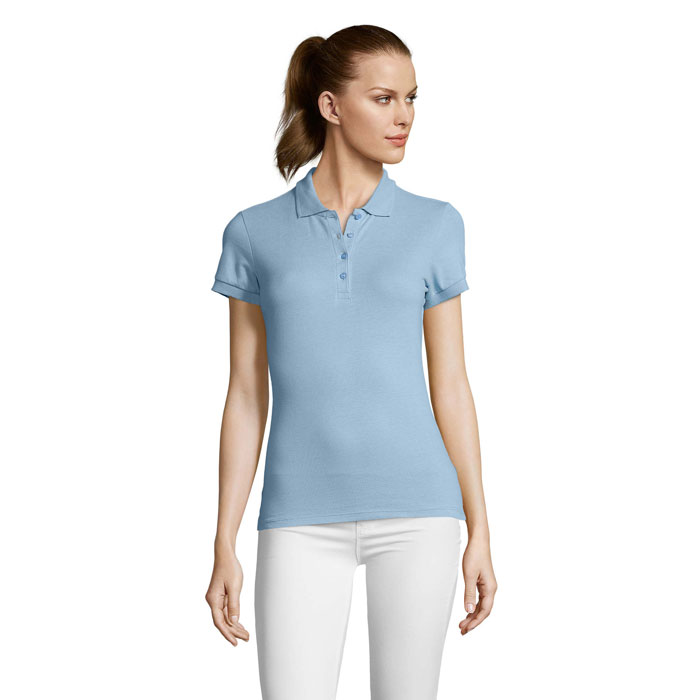 PASSION Damskie POLO 170g P127611O sky blue pique