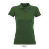 PERFECT Damskie POLO 180g P128023O ciemno / zielony