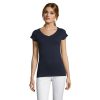 MOON Damski T-SHIRT 150g P128583O french navy