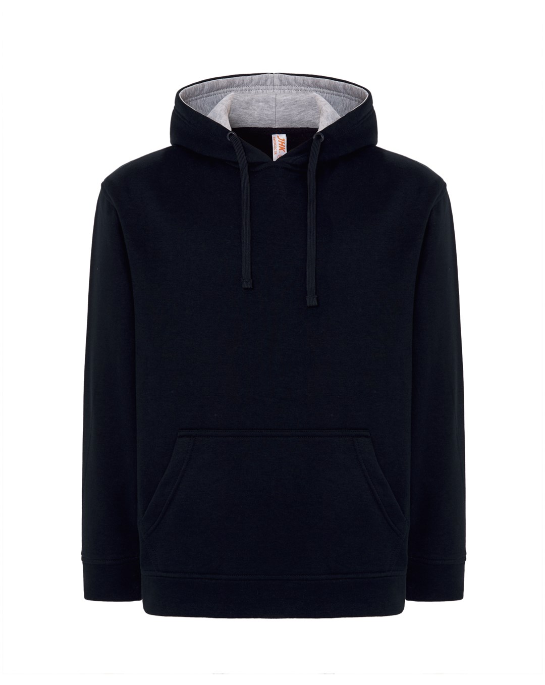 Bluza dresowa unisex ocean hooded contrast P141191H navy / ash melange