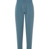Spodnie dresowe sweats pants cuff man P141136H teal