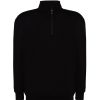 Bluza dresowa swra zip half zip sweatshirt P138633H black