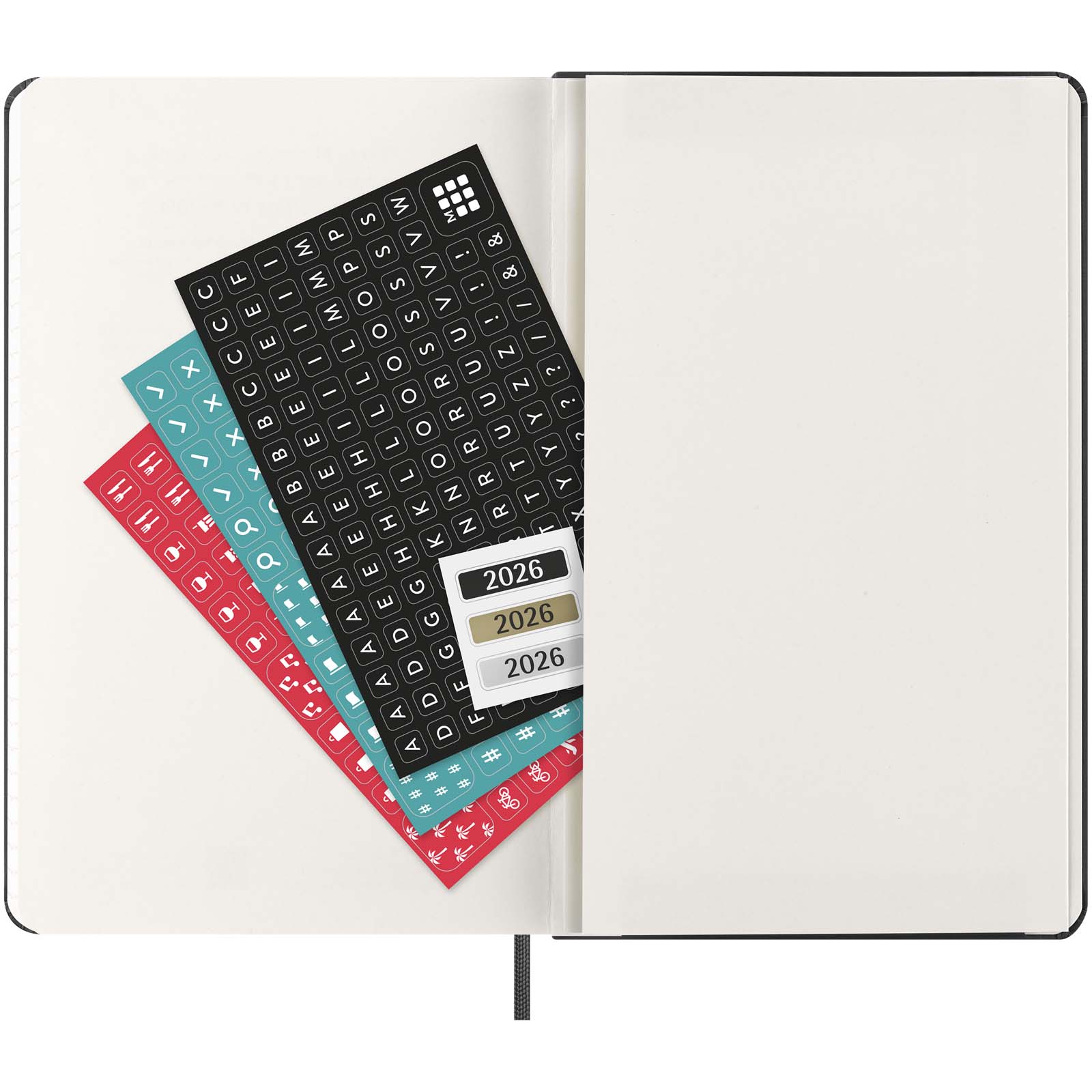 Moleskine 12-miesięczny poziomy planer tygodniowy L w twardej oprawie P144429C